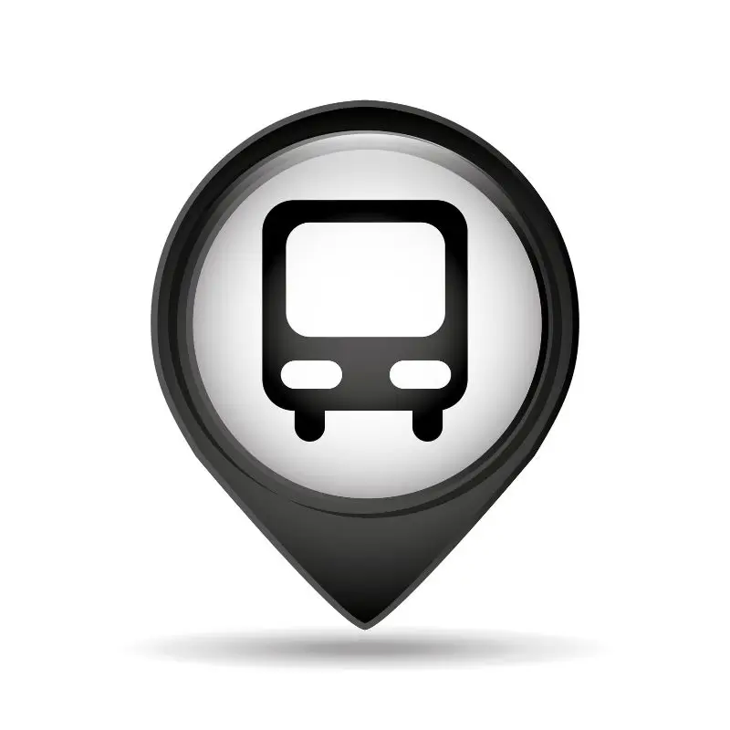 Public transport map pin icon showing bus access to Brunswick Health naturopathy clinic